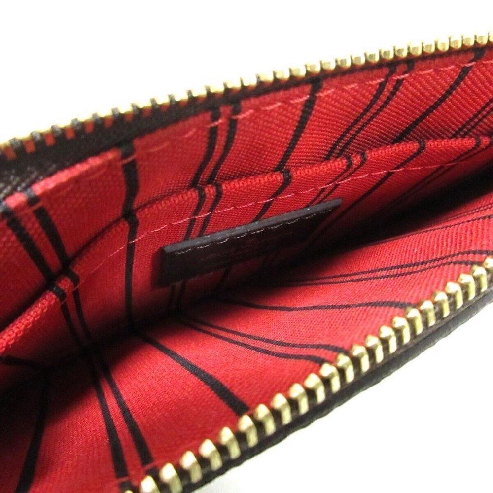 LOUIS VUITTON - Ebene Monogram Pouch Damier Neverfull Wristlet Clutch - Picture 4 of 5